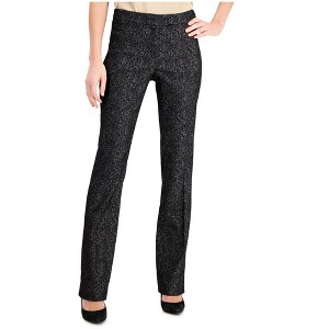 Anne Klein Womens Metallic Flare Leg Casual Trouser Pants - 1 of 1