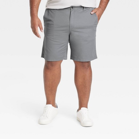 Men's Big & Tall Every Wear 9 Flat Front Chino Shorts