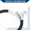 Unique Bargains Bicycle Lock Portable Ring Cable Anti-Theft Bike Lock Mini Ring Lock Black 16.54" - 3 of 4