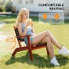 VINGLI Outdoor Armchair, All-Weather Wooden Patio Chair with Waterproof PE Woven Fabric for Lawn and Poolside - 4 of 4