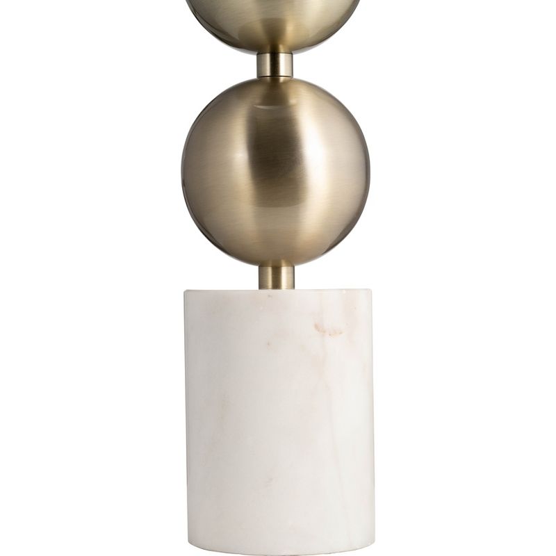SAGEBROOK HOME 30&#34; Stacking Orbs Marble Table Lamp Gold/White, 3 of 9