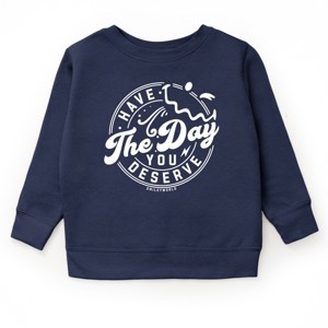 The Juniper Shop SmileyWorld Have The Day You Deserve Circle Youth Sweatshirt - 1 of 4