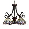 Chloe Lighting Serenity Victorian Tiffany-Style Dark Bronze 5 Light Large Chandelier 25" Wide - 2 of 4