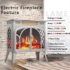 R.W.FLAME Electric Fireplace Heater with Remote, 24'' Portable Infrared Fireplace Stove with Multiple 3D Flame, Adjustable Brightness - 2 of 4