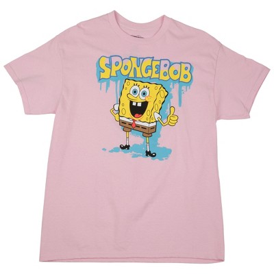 Womens SpongeBob SquarePants Graffiti Drip Junior's T-Shirt