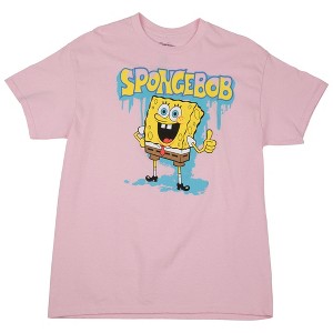 Womens SpongeBob SquarePants Graffiti Drip Junior's T-Shirt - 1 of 4