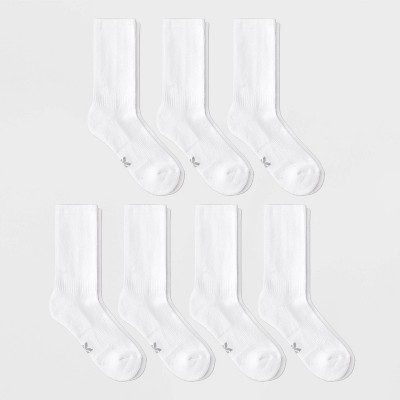Women's 6+1 Bonus Pack Crew Socks - All In Motion™ White 4-10