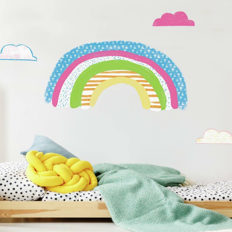 RoomMates Pattern Rainbow Peel and Stick Giant Wall Decal, 3 of 8