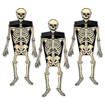 Beistle 2" x 6 1/4" Skeleton Favor Box 9/Pack 01197