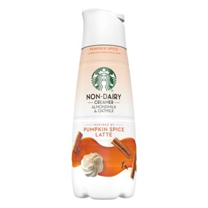 Starbucks Pumpkin Spice Non-Dairy Almondmilk & Oatmilk Coffee Creamer - 28 fl oz - 1 of 4