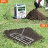 COZONY 48" Lawn Leveling Rake & Driveway Drag, Tow-Behind Grading Tool with Reinforced Chain for ATV, Tractor, Gravel and Soil - 2 of 4