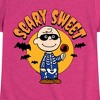 Girls' - Peanuts - Scary Sweet Fitted Short Sleeve Graphic T-Shirt - 2 of 4