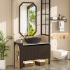 32'' Wall Mounted Bathroom Vanity Cabinet w/ Sink Faucet Floating Storage - 2 of 4