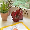 Slickblue Charming Red Elephant Eyeglass Holder – Hand-Carved from Sheesham Wood, Perfect for Eyewear Storage - 3 of 4