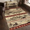 Kumasinova Lake & Mountain Outdoor-Inspired Area Rug–Wildlife Motifs for Living Room, Kid & Pet-Friendly, Made in Turkey, Stain-Resistant Door Mat - 4 of 4