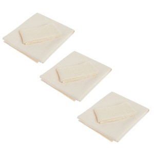 Regency 100% Cotton 20" x 24" Pastry Cloth & 15" Rolling Pin Cover Set for Dough - 1 of 4