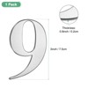 Unique Bargains 304 Stainless Steel Self-adhesive Polished Surface Durable House Number 1 Pc - 3 of 4