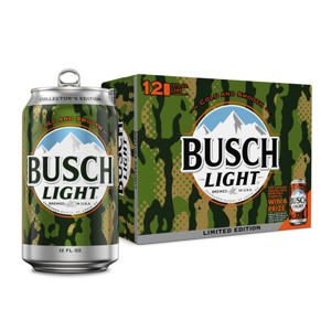 Busch Light American Lager Beer - 12pk/12 fl oz Cans - 1 of 4