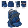 Reinforced and Water Resistant Padded Laptop School Backpack (Shark Ocean Blue) - 3 of 3