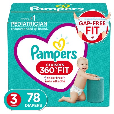 Pampers Cruisers 360 Disposable Diapers Enormous Pack (Select Size)