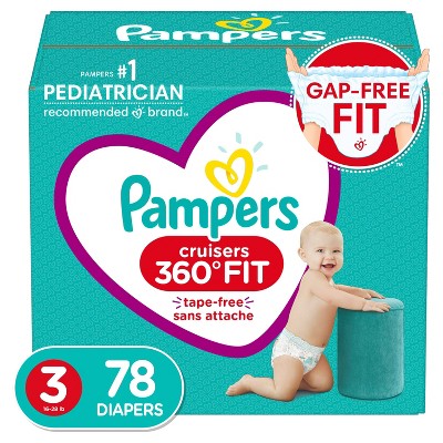 Pampers Cruisers 360 Diapers Super Pack - Size 3 - 78ct