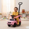 Best Ride On Cars Kids Outdoor Stroller Mercedes G-Wagon 3 in 1 Push Car, Baby Pink - 4 of 4
