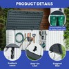 Outdoor Storage Cabinet 35Cu Ft with Padlock Latch,Horizontal  Storage Shed,Waterproof Outdoor Storage Box for Backyards Patios,Light Gray - 4 of 4
