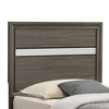 Passion Furniture Madrid Gray Wood Frame Twin Panel Bed - 3 of 4