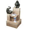Northlight 37" Brown and Black LED Lighted Koi Fish Outdoor Patio Water Fountain - 2 of 2