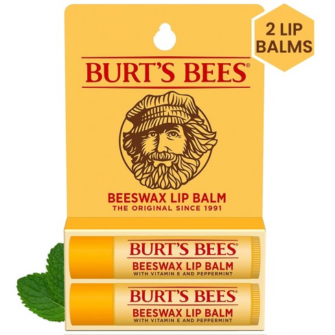 Burt's Bees Lip Balm - Beeswax - 2pk/0.30oz : Target