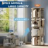 Jojoka 4-Tier Rotating Bookshelf Tower – 360° Spinning Corner Bookcase, Space-Saving Vertical Storage Rack - 4 of 4