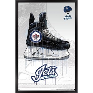 Trends International NHL Winnipeg Jets - Drip Skate 21 Framed Wall Poster Prints - 1 of 4
