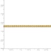 Black Bow Jewelry 2.4mm 14k Yellow Gold Solid Concave Anchor Chain Anklet - 4 of 4