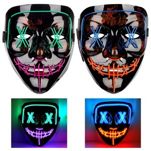 Halloween Led Mask Light Up Scary Mask Purge Mask - 1 of 4