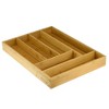 Heim Concept Organic Bamboo 6-Slot Organizer, Utensils Utility Storage - 4 of 4