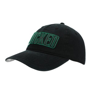Wicked Glitter Print Logo Women's Black Unstructured Baseball Cap - 1 of 4