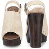 Perphy Women's Slingback Buckle Strap Platform Chunky High Heel Sandals - 2 of 4