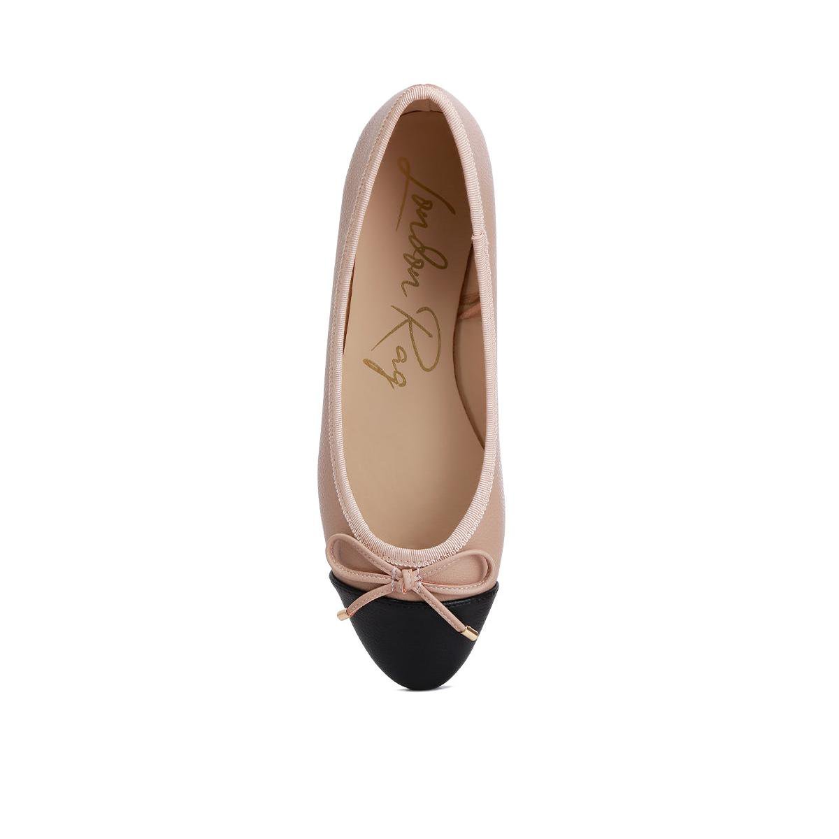 Обувь London Rag Womens Minato Two Tone Ballet Flats 9 — фото 4