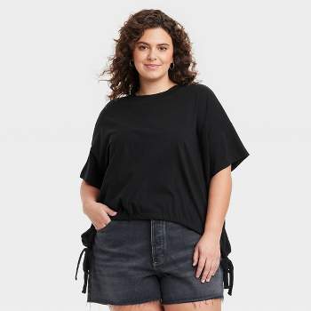 Women's Short Sleeve Side Ruched T-Shirt - Universal Thread™