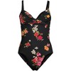 Lands' End Women's Chlorine Resistant Sculpting Control Draped One Piece Swimsuit - 3 of 4