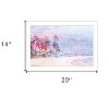 HomeRoots Rainbow Bright Sandy Beach with Umbrellas White Framed Print Wall Art - 3 of 4
