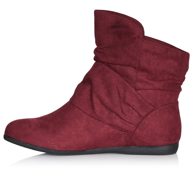 Women's WIDE FIT Serena Ankle Boot - burgundy | CLOUDWALKERS, 4 of 6
