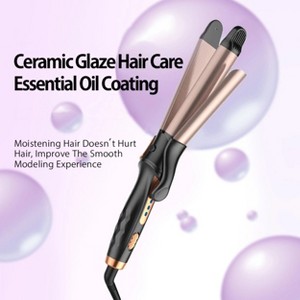 Labhairs 2-in-1 Ceramic Glaze Heated Curler with Adjustable Temp & Safety Lock for Healthy Styling - 1 of 4