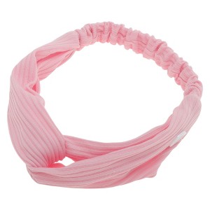 Unique Bargains Women's Button Stripe Elastic Headwrap 1 Pc - 1 of 4