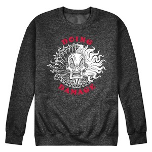 Men's - Disney Villains - Doing Damage Cruella Graphic Fleece Sweatshirt - 1 of 4