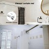 LunaLulinlk Shower Curtain Rod, 32-84(2.6-7ft) Inches with 12Pcs Shower Curtain Rings Adjustable Spring Tension Rod - 3 of 4