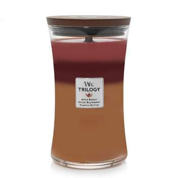 WoodWick Autumn Harvest Trilogy Large Jar Candle Pink/Red/Orange 21.5oz