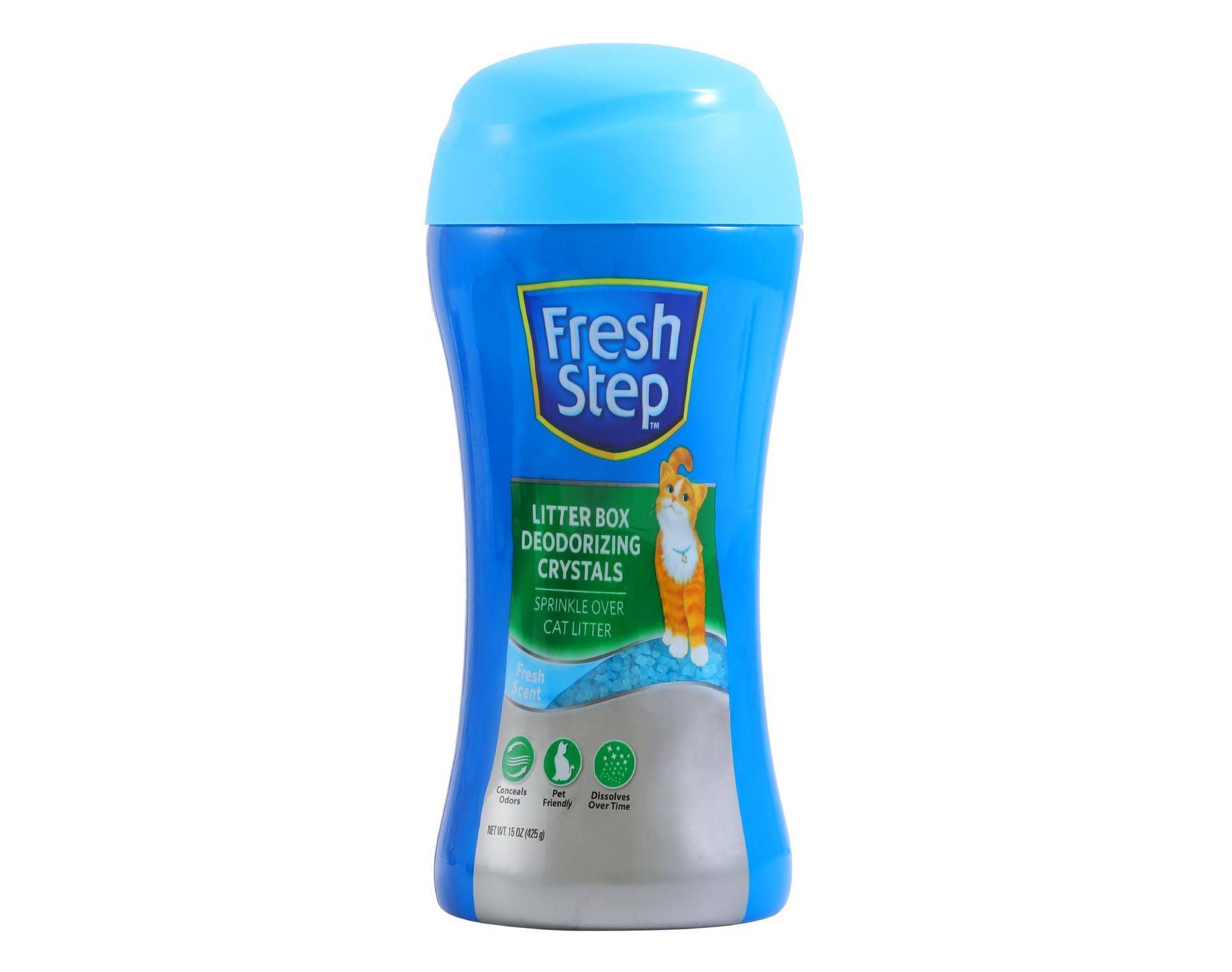 Fresh Step Litter Box Deodorizing Crystals-Sprinkle Over Cat Litter - 15oz