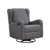 Westwood Design Skylar Swivel Glider Manual Recliner - Textured Dark Gray - 3 of 3