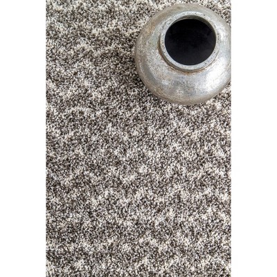 Cuellar Chevron Dark Gray 79" Easy-Care Shag Area Rug